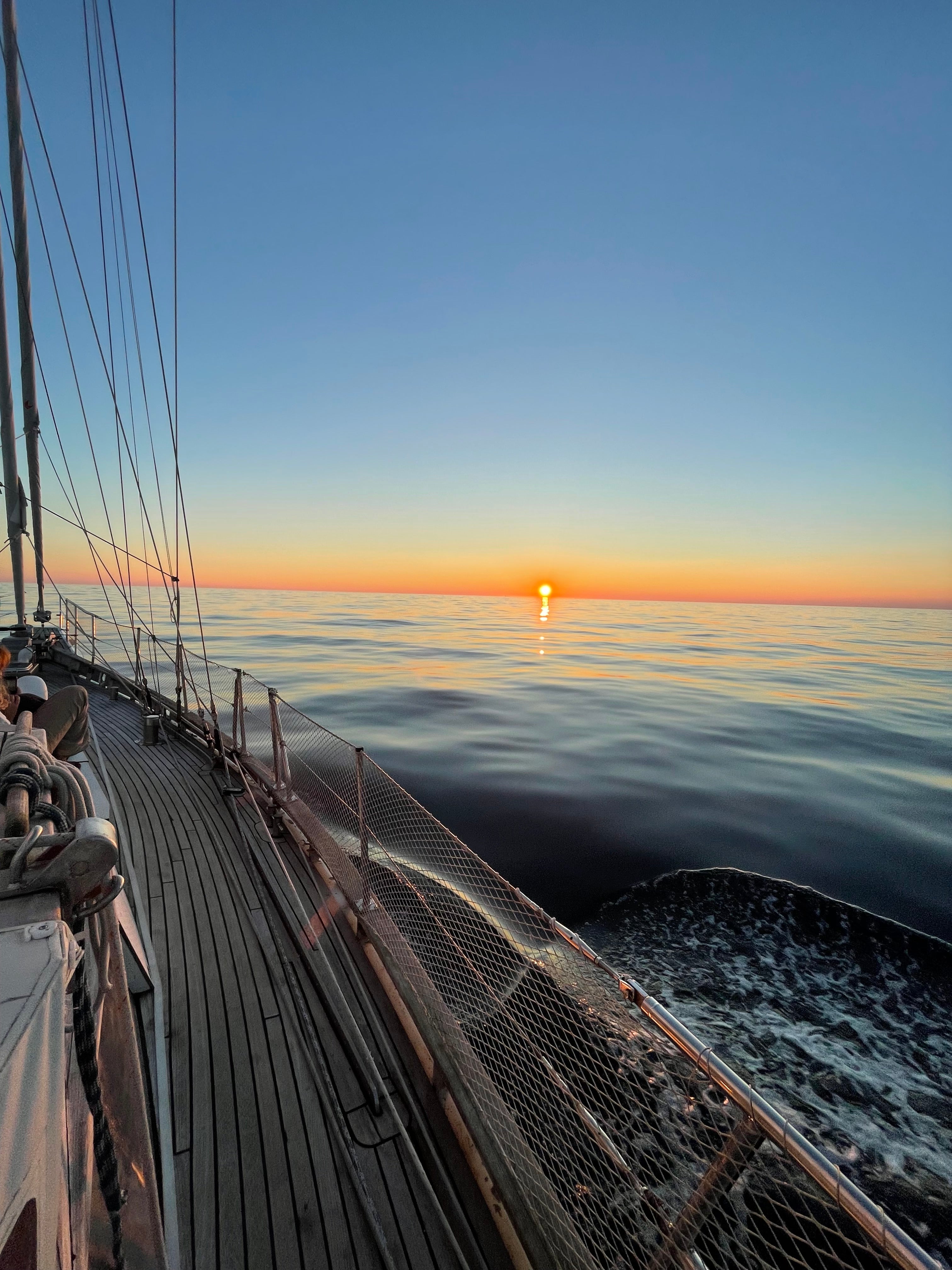 Family sailing around the world