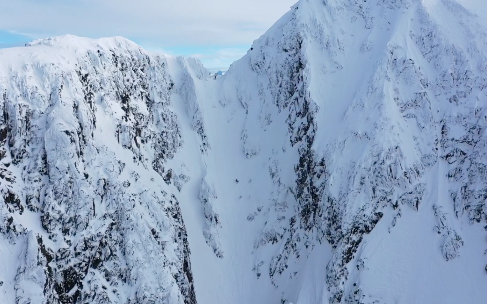 Skiing the 'Godmother of all Couloirs' from a Sailboat in Lyngen