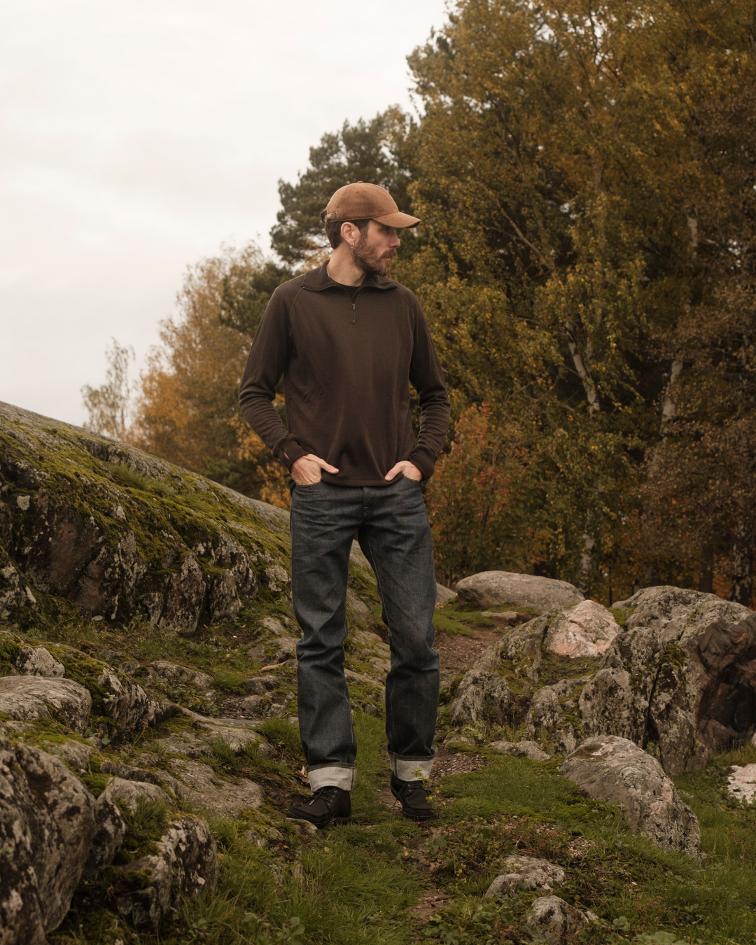 ZN-240 Herre Zip Neck