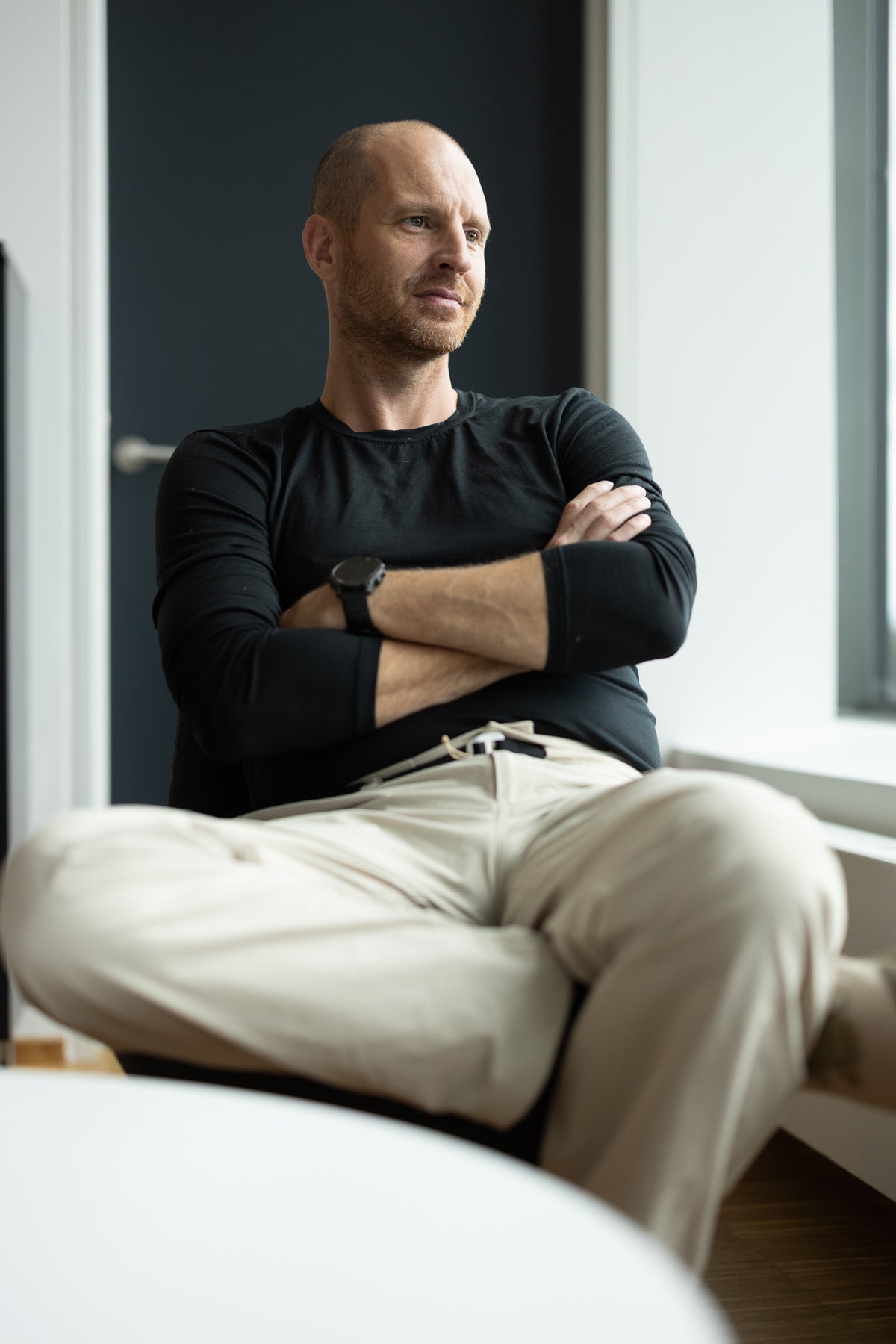 Anders Lorentzen, founder of LOOW, in a black merino top